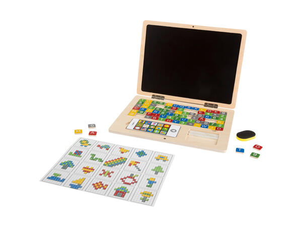 Ordinateur portable en bois, 84 pièces