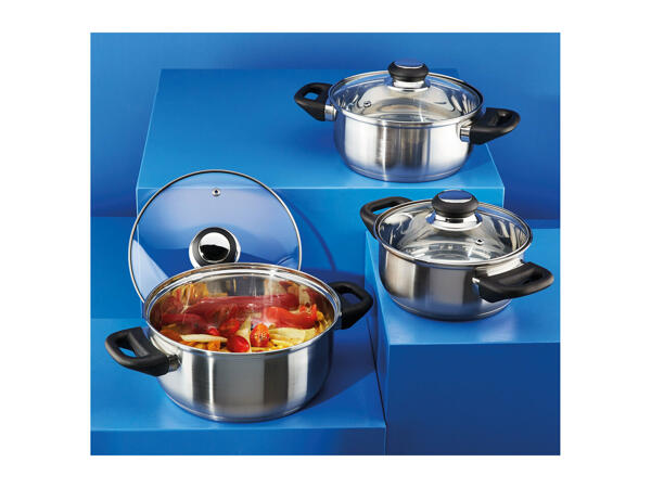 Ernesto Stainless Steel Saucepan Set