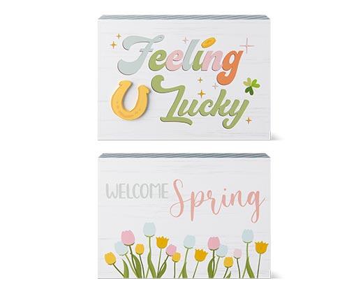 Huntington Home Reversible Block Sign