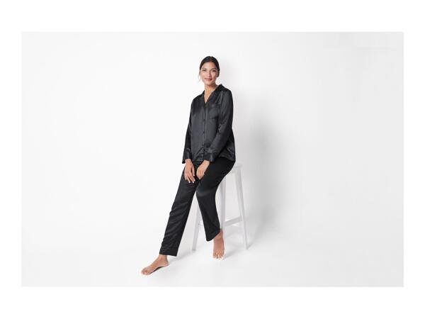 Esmara Ladies' Sateen Pyjamas - Black