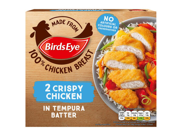 Birds Eye 2 Crispy Chicken in Tempura Batter