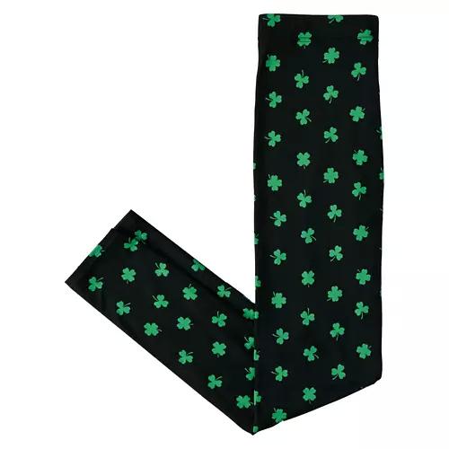 Ladies St. Patrick's Day Soft Legging - Black Print, L