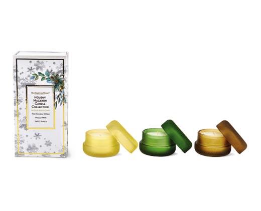 Huntington Home 
 Holiday Macaron Candle Collection
