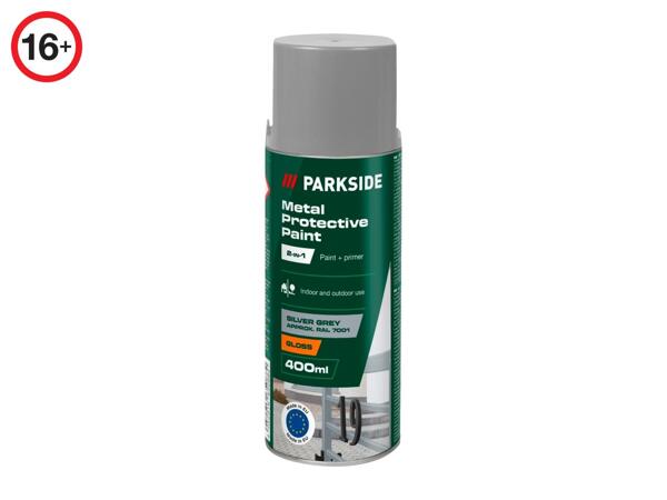 Parkside 400ml Metal Protective Paint - Silver Grey