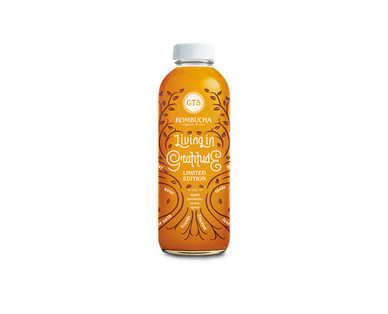 GT's Synergy Kombucha Pink Lady Basil or Living in Gratitude