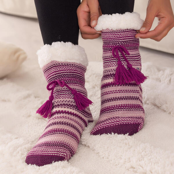 Grobstrick-Homesocks