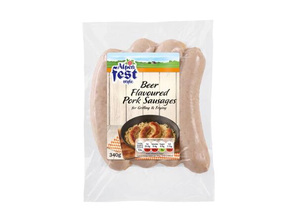 Beer Flavoured Pork Sausages