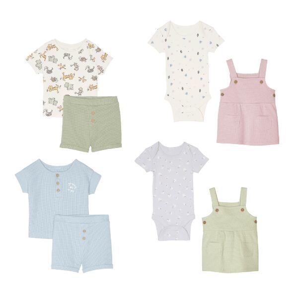 L&D(R) 				Babyset mit Waffelstruktur