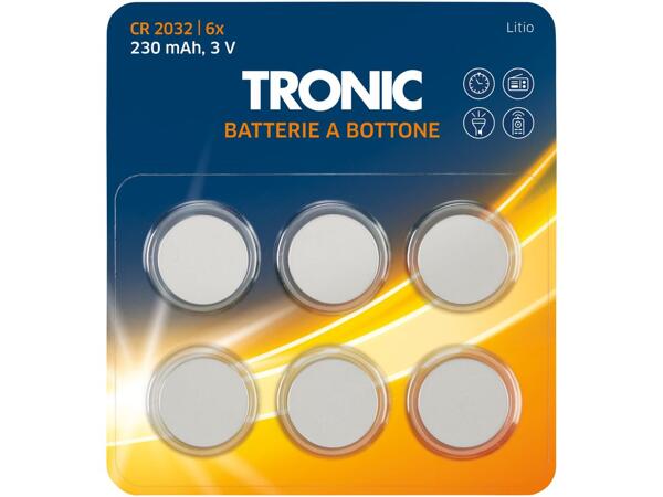 Button cell batteries, 6 pieces