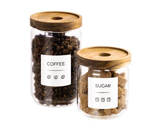 Crofton 
 Glass Coffee & Sugar Canister Set