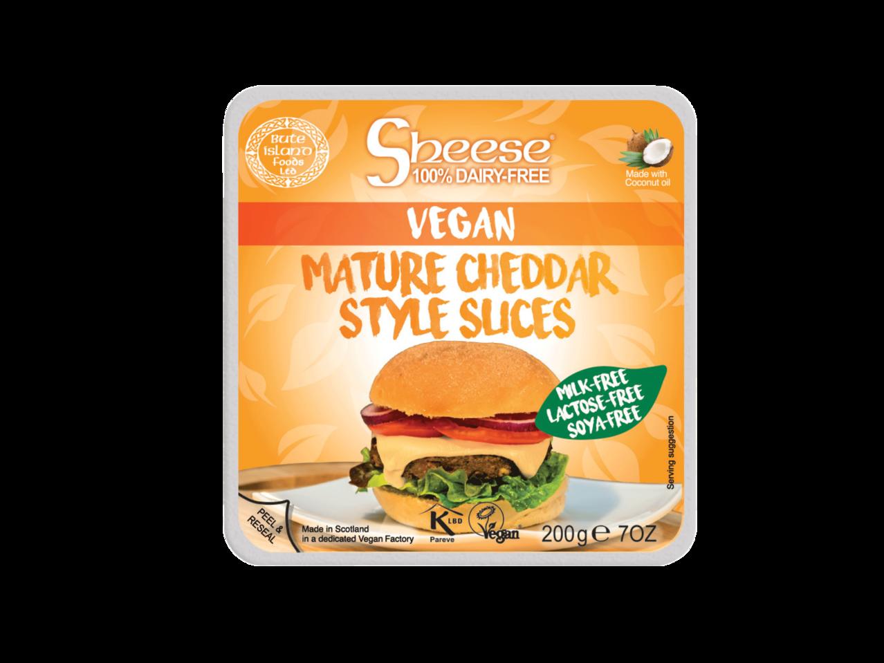 Sheese Vegan Mature Cheddar Cheese Style Slices