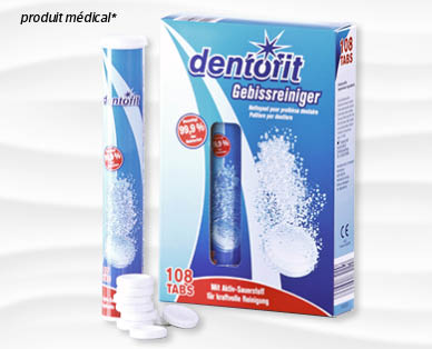 Tablettes nettoyantes pour dentier DENTOFIT