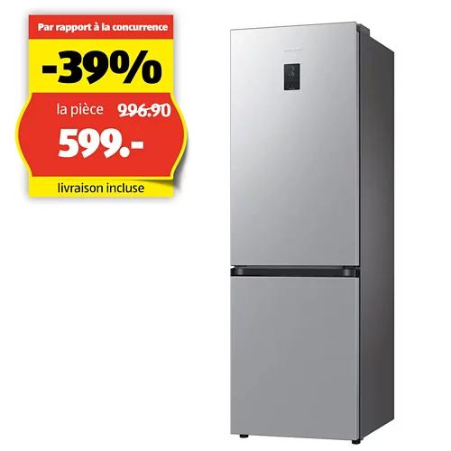 SAMSUNG Réfrigérateur-congélateur RB7300, WiFi, 344 litre, argent