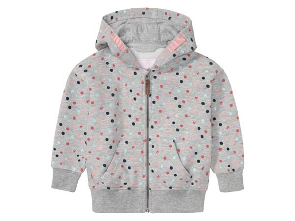 Girls' zip-through hoodie