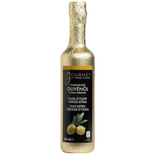 GOURMET FINEST CUISINE Huile d'olive avec une feuille dorée