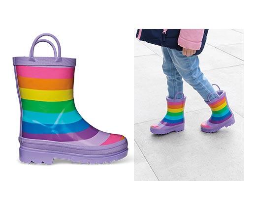 Lily & Dan Toddler or Childrens Warm Lined Rain Boots