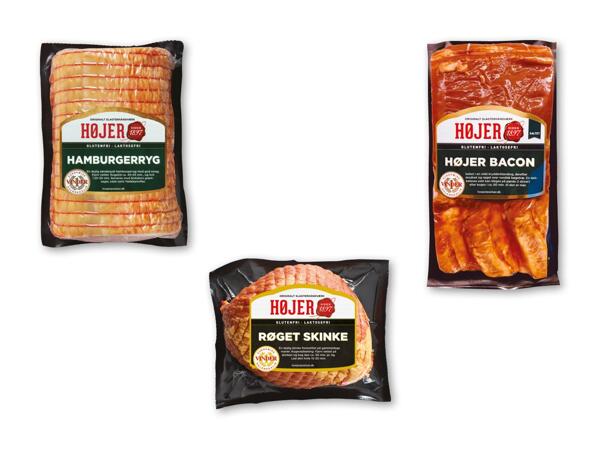 HØJER Røget bacon, hamburgerryg eller skinke