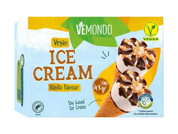Înghețată vegană la cornet
