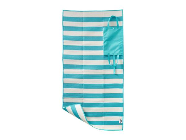 Crivit Beach Mat - Blue/White