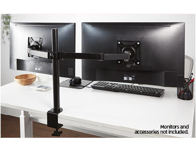 Single Arm Gas Spring Monitor Mount or Dual Arm Monitor Mount