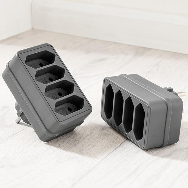 4-fach Steckdosenadapter 2er-Set