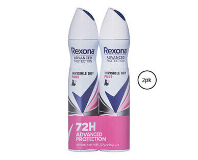 Rexona Advanced Protection Antiperspirant 72 Hour 2 x 127g/130g