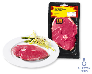 Steak de gigot d'agneau BBQ