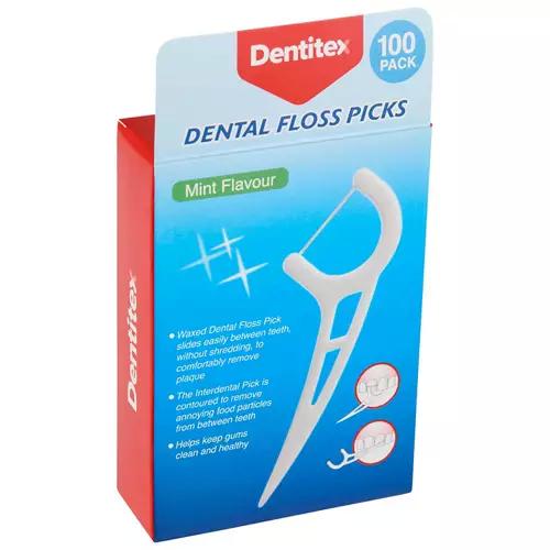 Disposable Dental Floss Picks 100 Pack