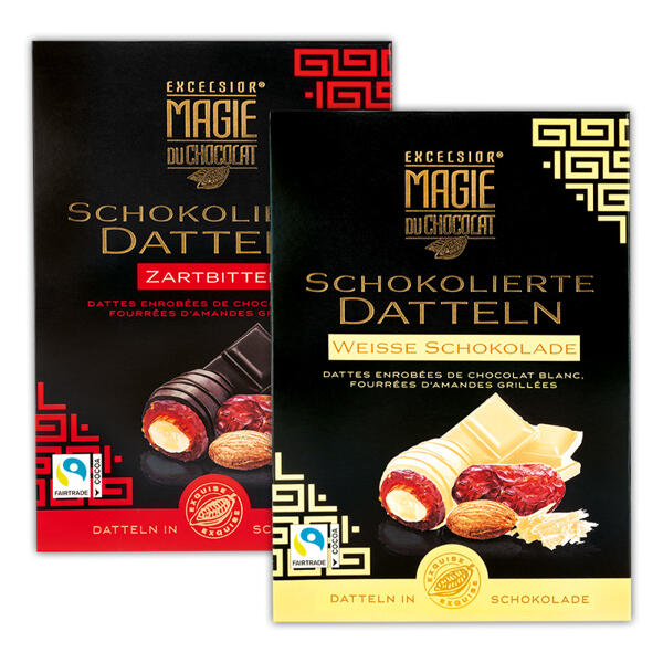 Schokolierte Datteln
