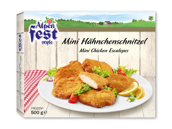 Mini kyllingeschnitzler