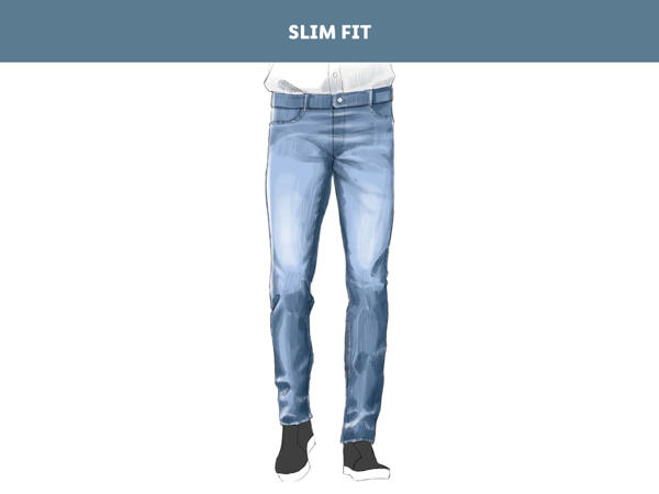 Herren Jeans Slim Fit
