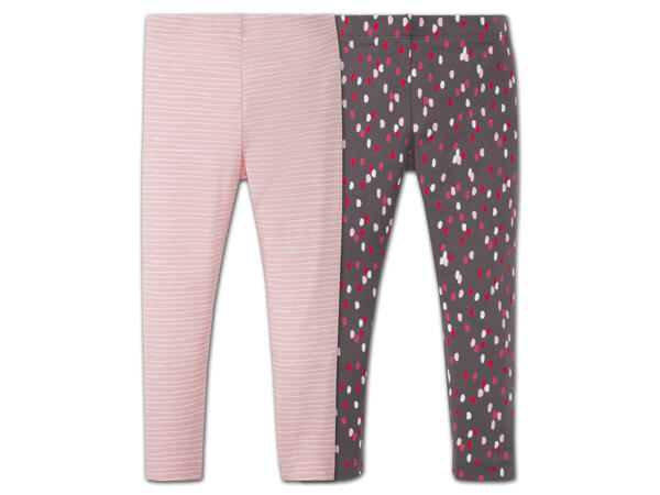 Mädchen Leggings, 2 Stück