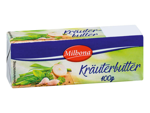 Milbona Kräuter- oder Knoblauchbutter