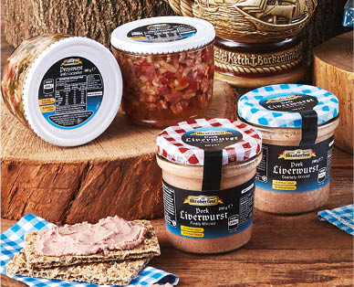 Traditional German Presswurst 300g or Pork Liverwurst 250g