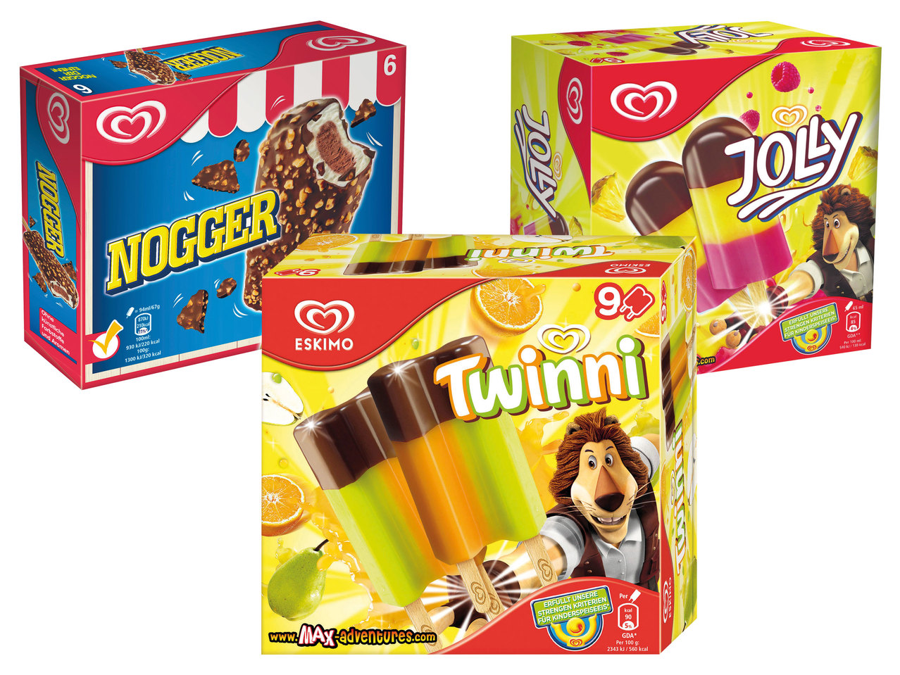 ESKIMO Twinni, Jolly oder Nogger