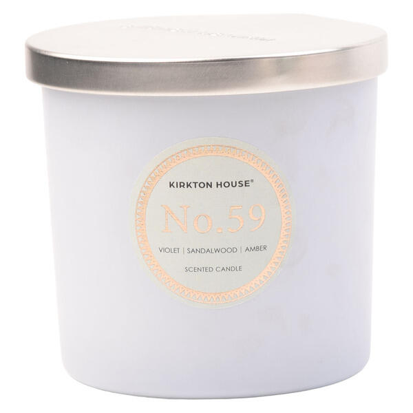 KIRKTON HOUSE Light Blue Violet, Sandalwood & Amber Luxury 2 Wick Candle