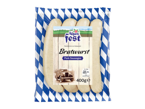 Bratwurst Pork Sausages
