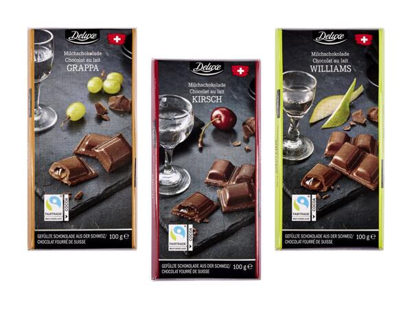 Tablette de chocolat à la ­liqueur Sélection