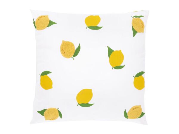 LIVARNO Water-Resistant Outdoor Cushion With Lemon Pattern
