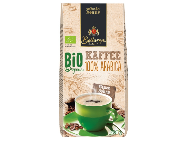BELLAROM Bio-Kaffee ganze Bohne
