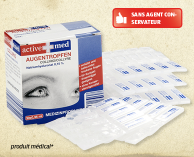 Gouttes ophtalmiques ACTIVE MED