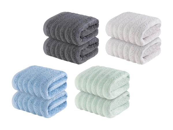 Asciugamani di spugna, 2 pezzi