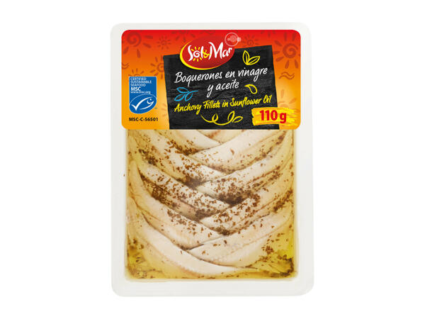 Sol & Mar Anchovy Fillets in Sunflower Oil