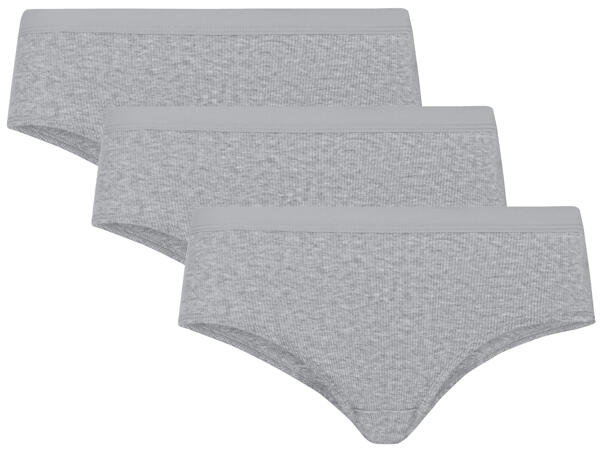Ladies' Ribbed Hipster Briefs
