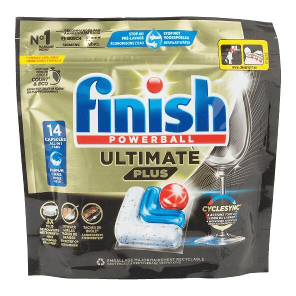 FINISH(R) 				Vaatwastabletten ultimate plus, 14 st.