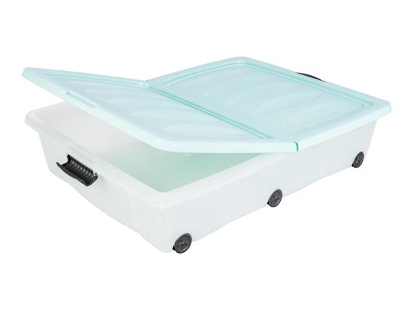 Underbed Storage Box with Wheels, 52L