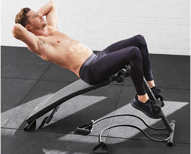 Sit-Up Bench with Exercise Bands