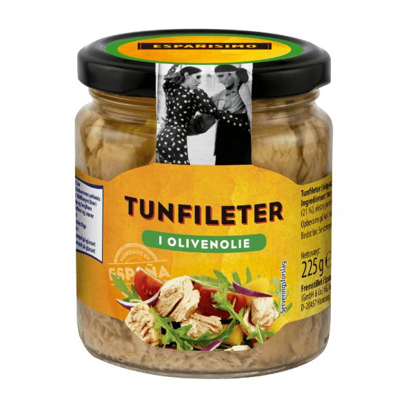Tunfileter i olivenolie