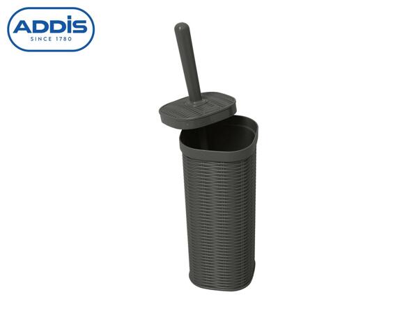 Addis Wicker Effect Toilet Brush - Grey
