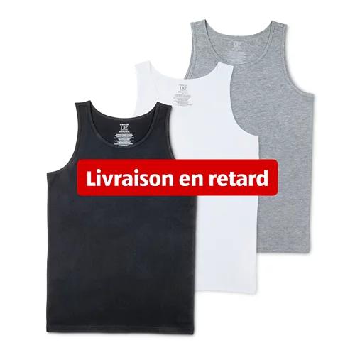 UP 2 FASHION BASICS Débardeurs basiques pour hommes, 3 pièces